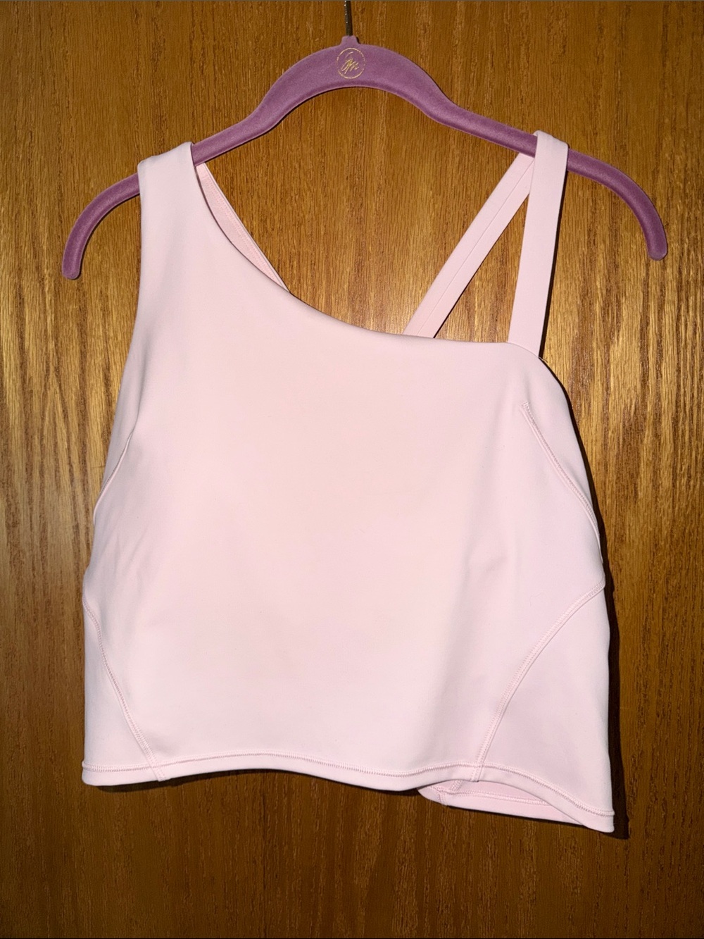 Lululemon Asymmetrical Pink Top. Size 12.